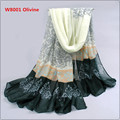 Pashmina Scarf Women 2016 New arrive Spain Voile Velvet Chiffon Scarf Winter Scarves Silk Shawls and