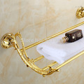 Luxury Bathroom Golden Towel Shelf Bathroom Towel Rack Home hotel Bathroom Commodity Shelf