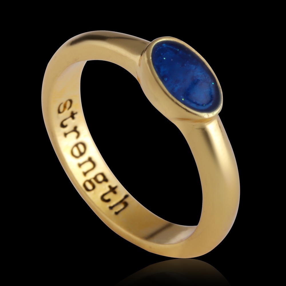 ... Ring-Sapphire-Rhinestone-Thin-Titanium-Ring-Strength-engraved-Wedding