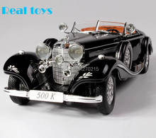 Caliente! 2013 el más nuevo! 1/18 Mercedes-Benz 500 K coche clásico, juguetes clásicos, modelo de coche mejor edición, clásico coches antiguos