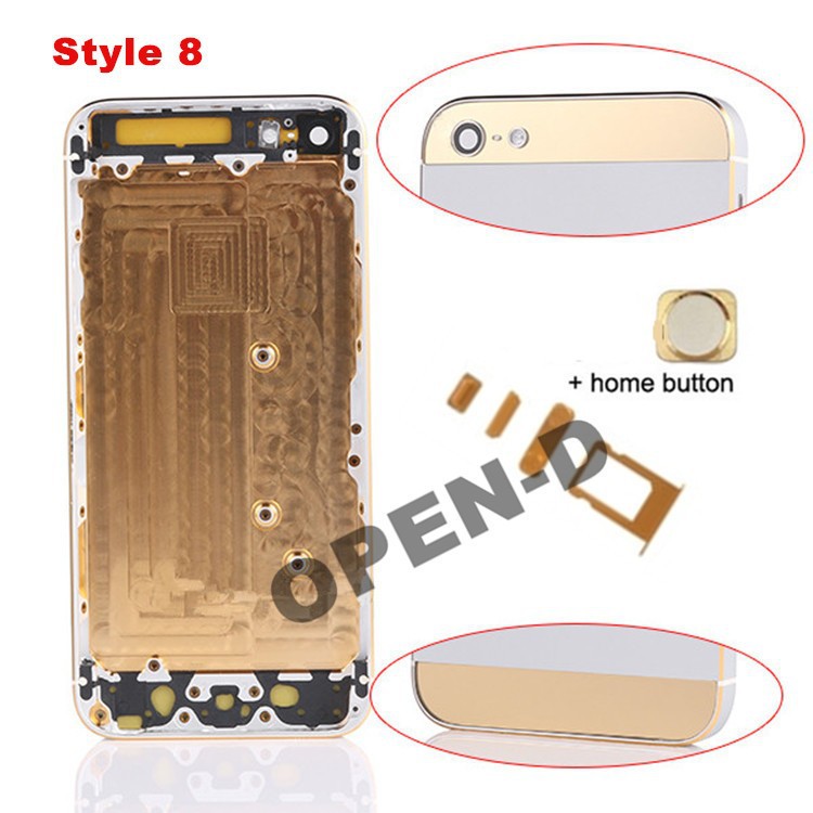 open-d black gold edge housing for iphone5 08