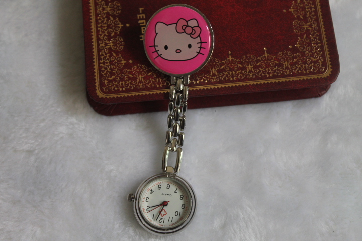 Free Shipping retail hot sales high quality cartoon hello kitty women girls nurse alloy Stainless steel