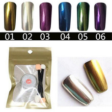 2016 new 1g/jar nail glitter mirror powder chrome pigment powder Aluminium powder nail polish sequins