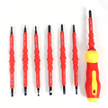 New 1 Set 7Pcs Electric Tools Insulated Electrical Single Head Hand Screwdriver Tools Magnetic Herramientas Electricas