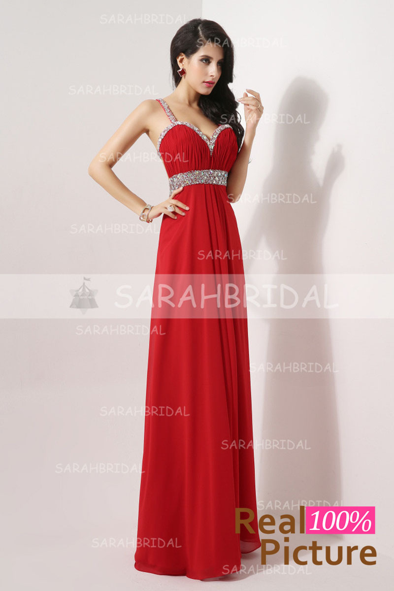 red maternity evening gown