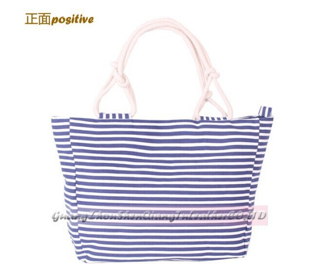 The hotsale Stripes shoulder bag large canvas bag handbag