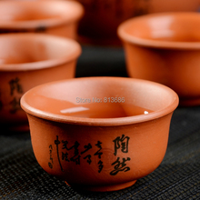 Purple Clay Teaset Yixing 1pc Teapot 8pc Tea Cup Kungfu Tea Set