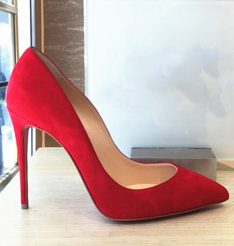 2016 high quality red bottom shoes high heels red suede shoes ...