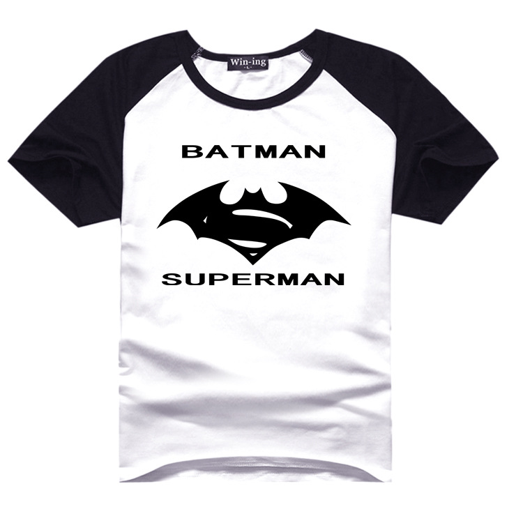 New Batman v Superman Dawn of Justice T Shirt Short Sleeve Homme Print Casual Creative Tops