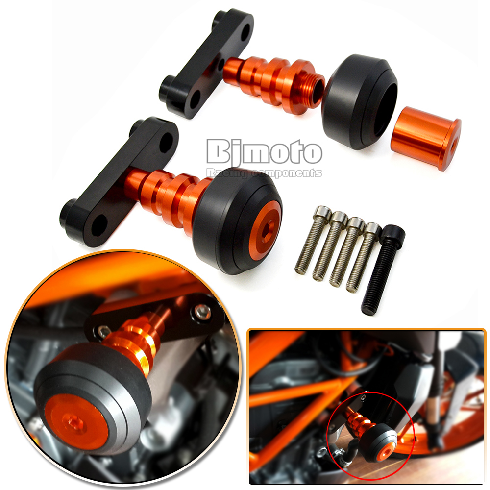 FS KT003 OR New font b Motorcycle b font Aluminum Orange Motorbike Left and Right font