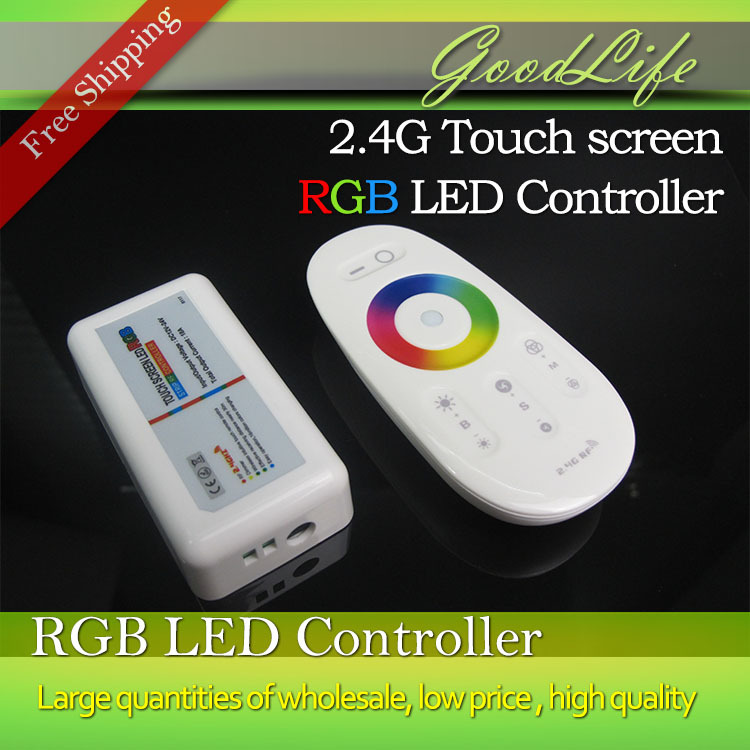 2 4G Wireless Touch screen RGB led controller DC12 24A 18A RF remote control for led