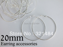 500pc/lot silver plated french circle hooks earring