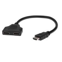 1080P 2 Port HDMI Splitter 1 In 2 Out Male to Femal Video Cable Adapter hdmi Switch Converter For Audio TV DVD