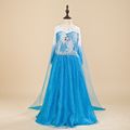 High tops Girls dresses Autumn 2016 elsa princess dress costume baby kids girl cosplay infant party