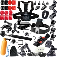 Gopro Hero Accessories Set Monopod Tripod Float Bobber Chest Belt For Go pro hero 4 3