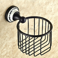 Free Shipping Bathroom Oil Rubbed Bronze Finished Toilet Paper Holder Rack Tissue Baskets Wall Mounted