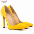 Sexy Women Flock Leather Shoes Ladies Wedding Evening High Heels Pointed Toe Pumps Work Court Party