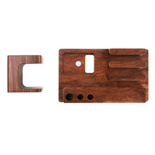 Natural Bamboo Wood Bracket Stand For Apple Watch Charging Stand Phone Holder For iPhone 6s Plus