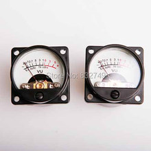 2pcs Panel VU Meter DC/AC 6V 12V Free Shipping Warm Back Light Recording&Audio Level Amp with Driver