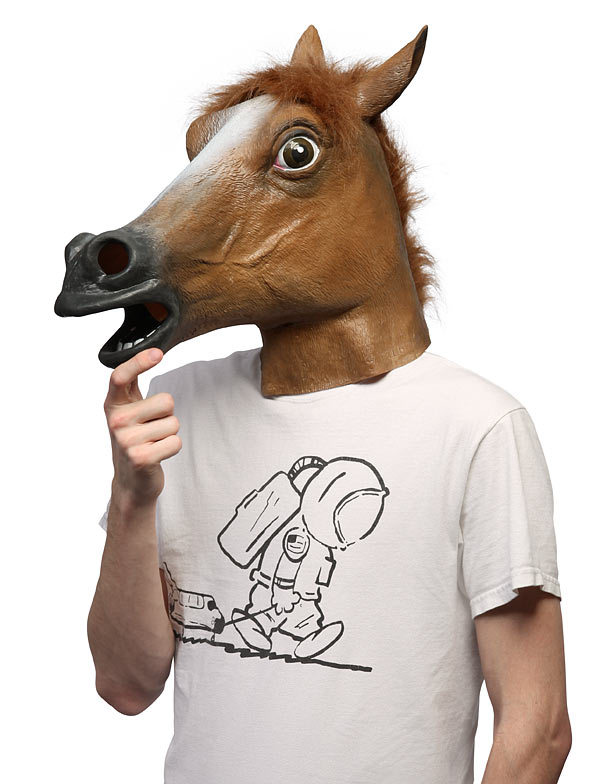 Horse-Gag-Video Free Shipping Brown For God Father Gag Funny Latex Horse Mask ...
