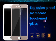 3D Carbon Fiber Screen Protector Curve Fit HD Clear Ballistic Glass Tempered Glass for iPhone 6 6S PLUS plus White Black