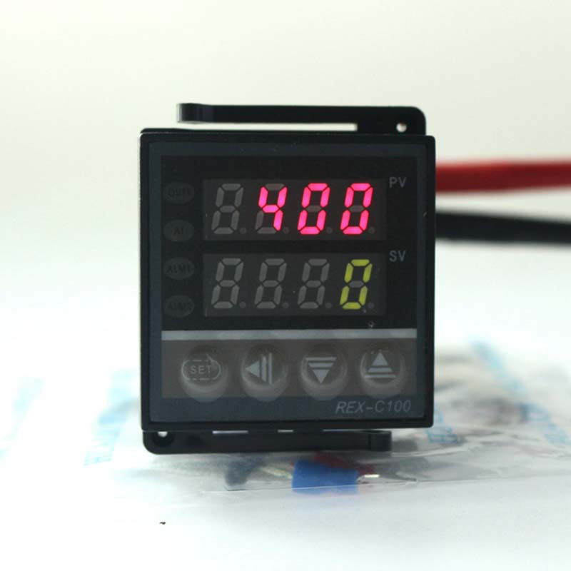 1pcs Dual Digital PID Temperature Controller with thermocouple K probe Relay Output thermostat