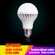 Wholesale Led lamps SMD 5730 3W 5W 7W 9W 12W 15W LED Bulbs 110V 220V 230V 240V LED E27 Cold white warm white LED lights