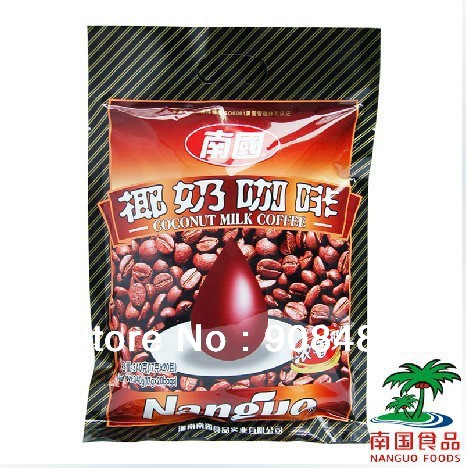 Free Shipping Coconut milk coffee 680 g 340 g 2 bags Flavor Instant coffee China hainan