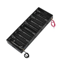 Plastic Shell Batteries Holder Box for 10 x 1.5V AA Battery