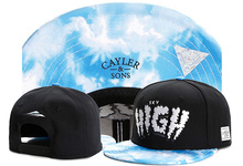 Brand C&S SKY HIGH CAP White clouds blue sky black snapback hat sports hip hop baseball cap adult sun active cap for men women