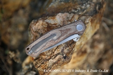 XINZUO 2015 NEW Shirogorov Cannabis made ceramic ball bearing washer folding knife D2 steel with titanium