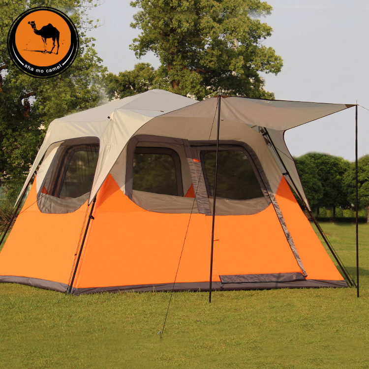 2015 New Outdoor Camping Tent 5-8 Person Double-layer Tent  Waterproof Tent Family Large Tent