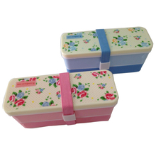 2015 New High Heat Resistance Fully Sealed Food Double Layers Plastic Bento Lunch Box Hot Sales CC0007
