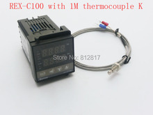 Dual Digital PID Temperature Controller REX-C100 with thermocouple K, Relay Output