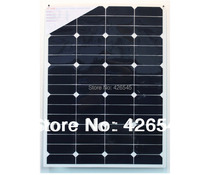 60 Вт высокая эффективность sunpower клетки полугибкий солнечные панели