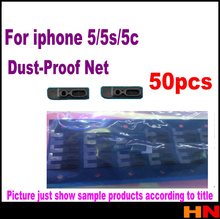 50pcs NEW !! for iphone 5 headphones speakers dustproof dust-proof net stickers for iphone 5/5c/5s