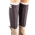 Practical Design Women s Winter Warm Soft Wool Lace Knitted Twist Leg Warmers Boot Socks free