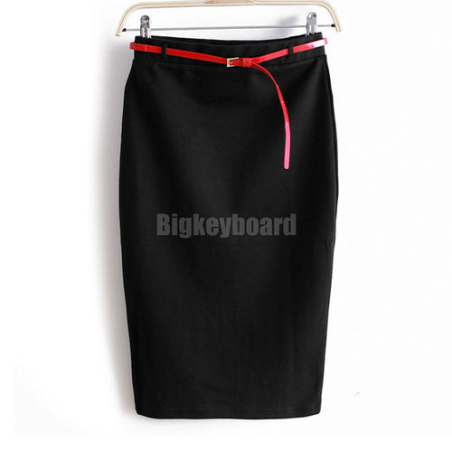 Мода лето женщин дамы высокая талия миди карандаш шорты юбка Bodycon тонкий трубки стретч Saias юбки