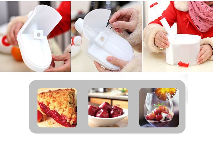 High Quality Novelty Cherry Pitter Remover Machine New Fruit Nuclear Corer Kitchen Tools