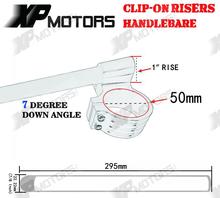 New Motorcycle 50mm CNC High Lift 1 Riser Clip On Handlebars For Yamaha FZ1 2001 2002