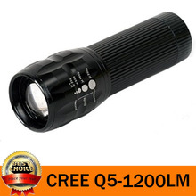 UltraFire 5W 1200LM Mini cree Q5 Zoomable LED Flashlight Adjustable Focus Portable LED Light Lamp Flashlight Torch