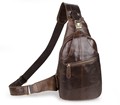 High grade genuine leather men chest bags leisure coffee color chest pack men messenger bag cowhide