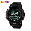 2016 New Brand SKMEI Fashion Sport Watch Men Electronic Digital Analog Silicone Watch Waterproof Wristwatches for