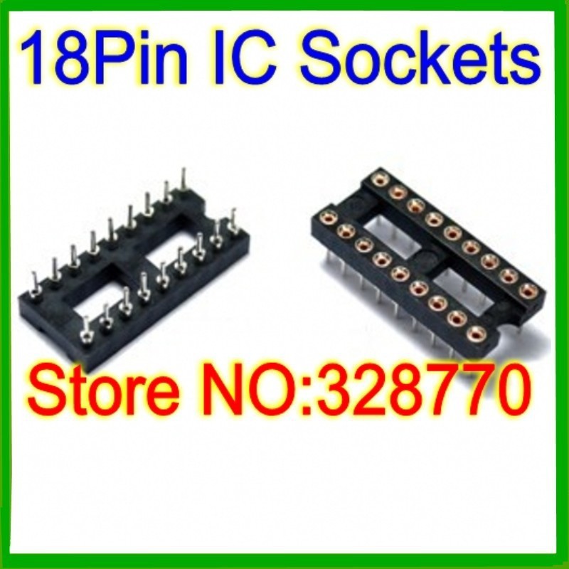 26pcs 2 54mm pitch dip 18pin ic socket adapter 26pcs 2 54mm pitch dip 18pin ic socket adapter