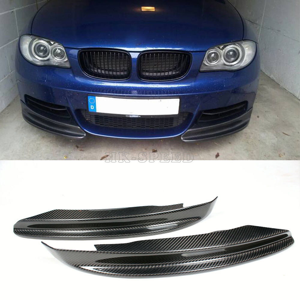 E82 carbon fiber front bumper lip splitter For BMW E82 135i M Tech M