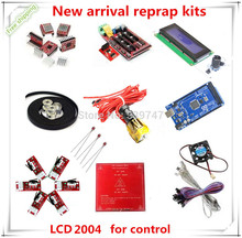 reprap kit mega2560 r3 LCD2004 3pcs GT2 16/20 teeth Pulley and Belt etc..for prusa kit pololu DIY 3d printer full kit reprap