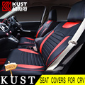 KUST PU Leather Car Seat Decoration Covers For CRV 2015 Interior Accessories All Seat Protection Cover