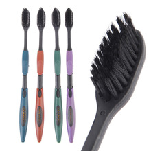 Cheap Hot Sale 4PCS Double Ultra Soft Toothbrush Bamboo Charcoal Nano Brush Teeth Cleaning Oral Hygiene Dental Care Free Ship