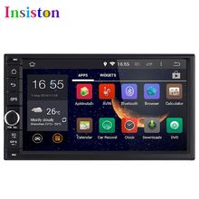 Free Shipping + Quad Core 1024*600 7INCH Android 4.4.4 NO Car DVD player GPS Stereo Audio 3G wifi 2 DIN universal Steering-wheel