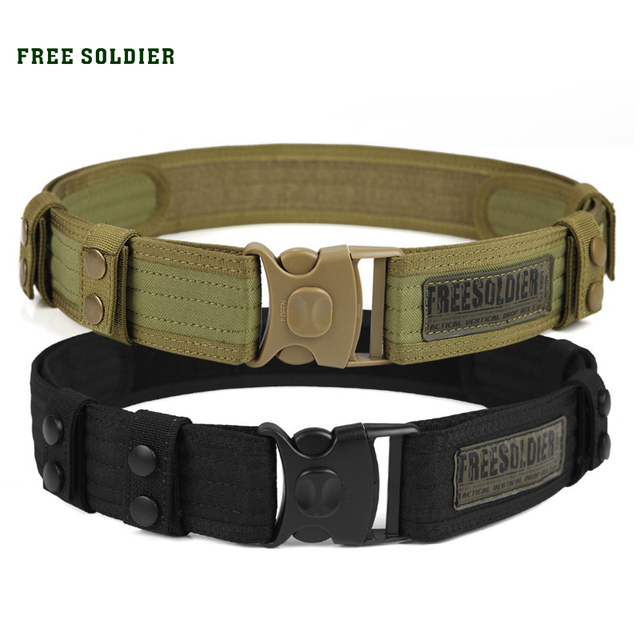 FREE SOLDIER Outdoor camping hiking sport 100% teflon tactical belt men accessories belt